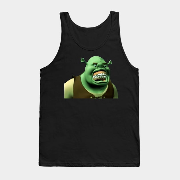 Shrek Goofed Tank Top by ShopofInsanity